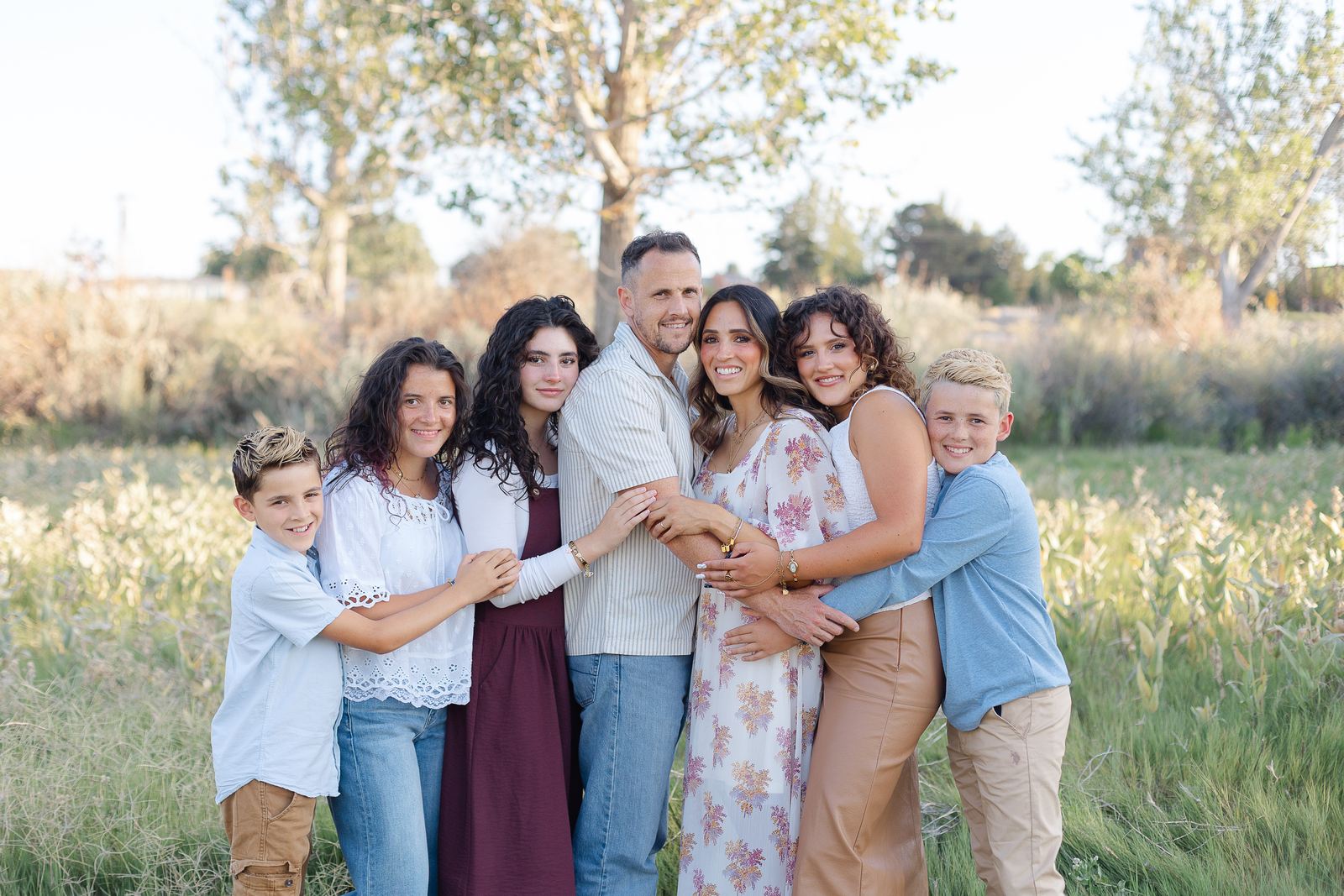 Kevin and his family in Kennewick